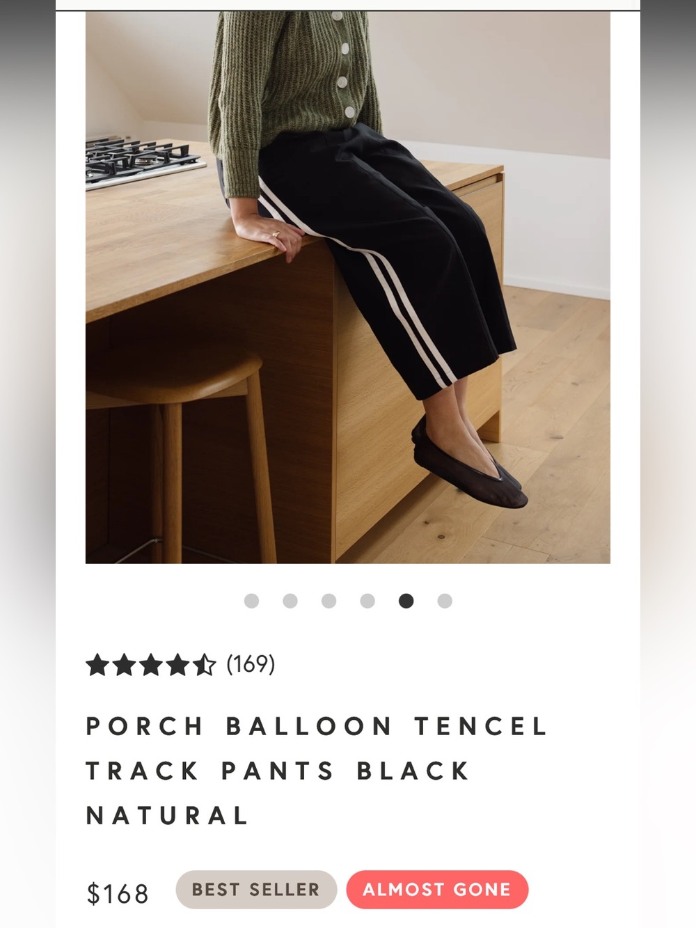Tradlands Porch Pants Black Natural Tencel